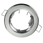Struttura rotonda incasso per lampada gu10 reflex metallo *** colore cromato, confezione 1