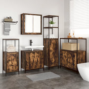 Set di mobili da bagno in rovere affumicato - 5 pezzi