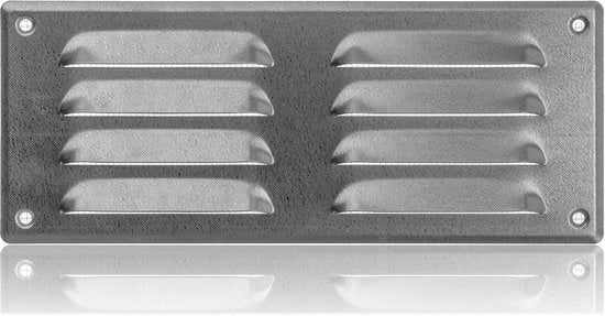 Ventilatore con vetro di schermo - Per una ventilazione efficiente - 1 pezzo - Metallo - 260x105mm