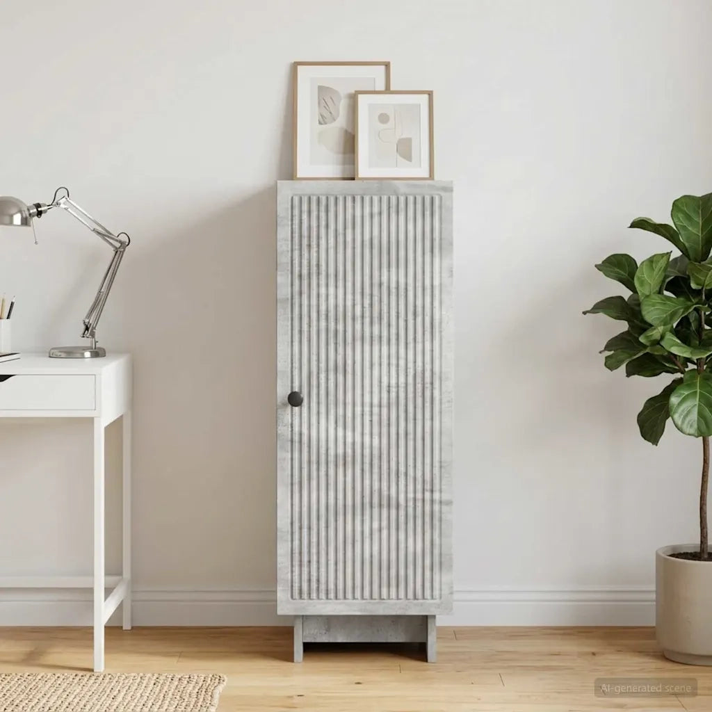 Credenza Grigio Cemento 33 x 34,5 x 90 cm Legno ingegnerizzato 893908