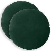 Cuscino con cuscino HEERLEN 2 pz Verde Scuro Velluto 929343