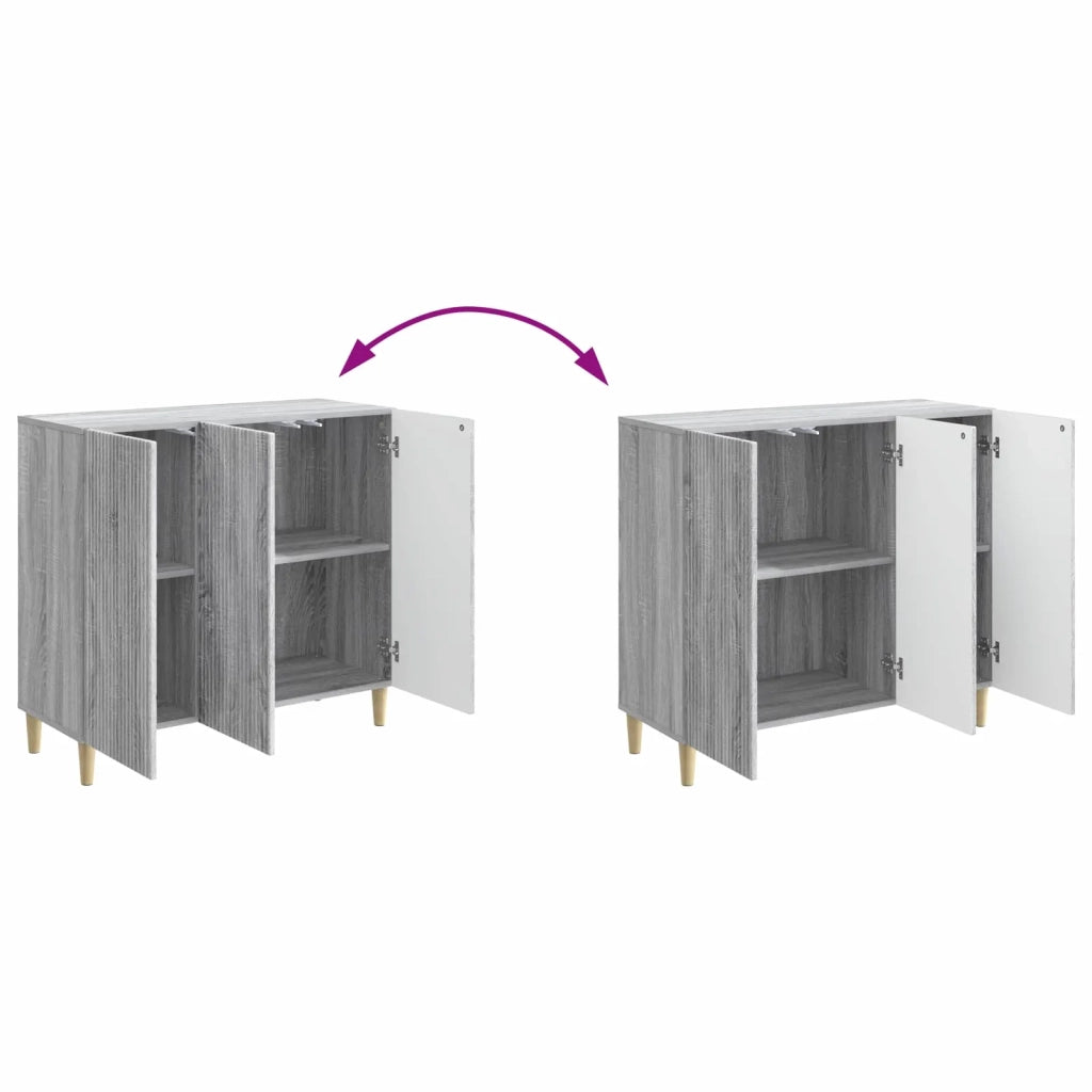 Credenza Grigio Sonoma 89 x 34,5 x 80 cm Legno ingegnerizzato 894651
