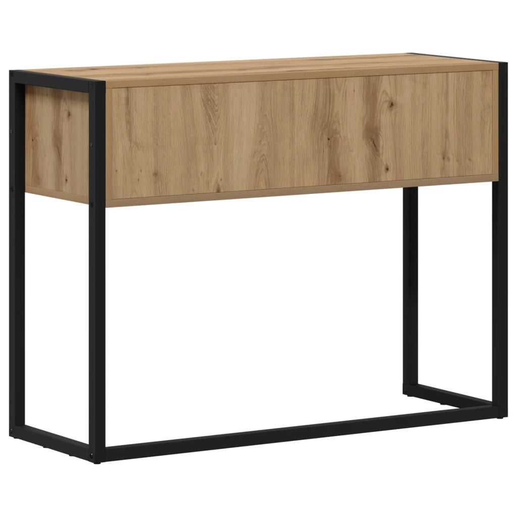 Tavolino | Tavolo laterale Rovere Artigianale 100 x 36 x 75 cm Legno multistrato