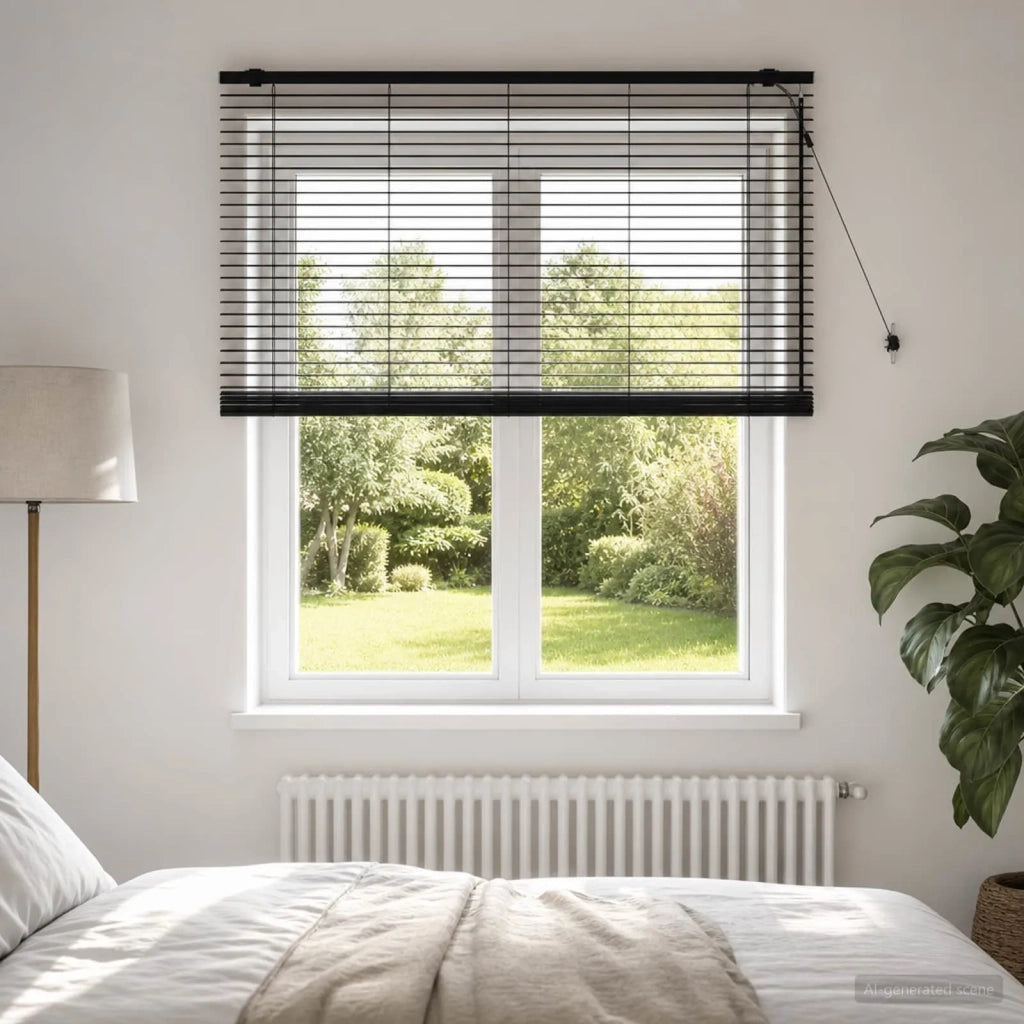 Tenda Veneziana Nero 145 x 160 cm 35 mm 42015500