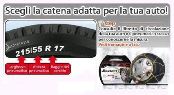 Catene da neve KILIMANGIARO RAPID MIS.130 CATENA DA NEVE