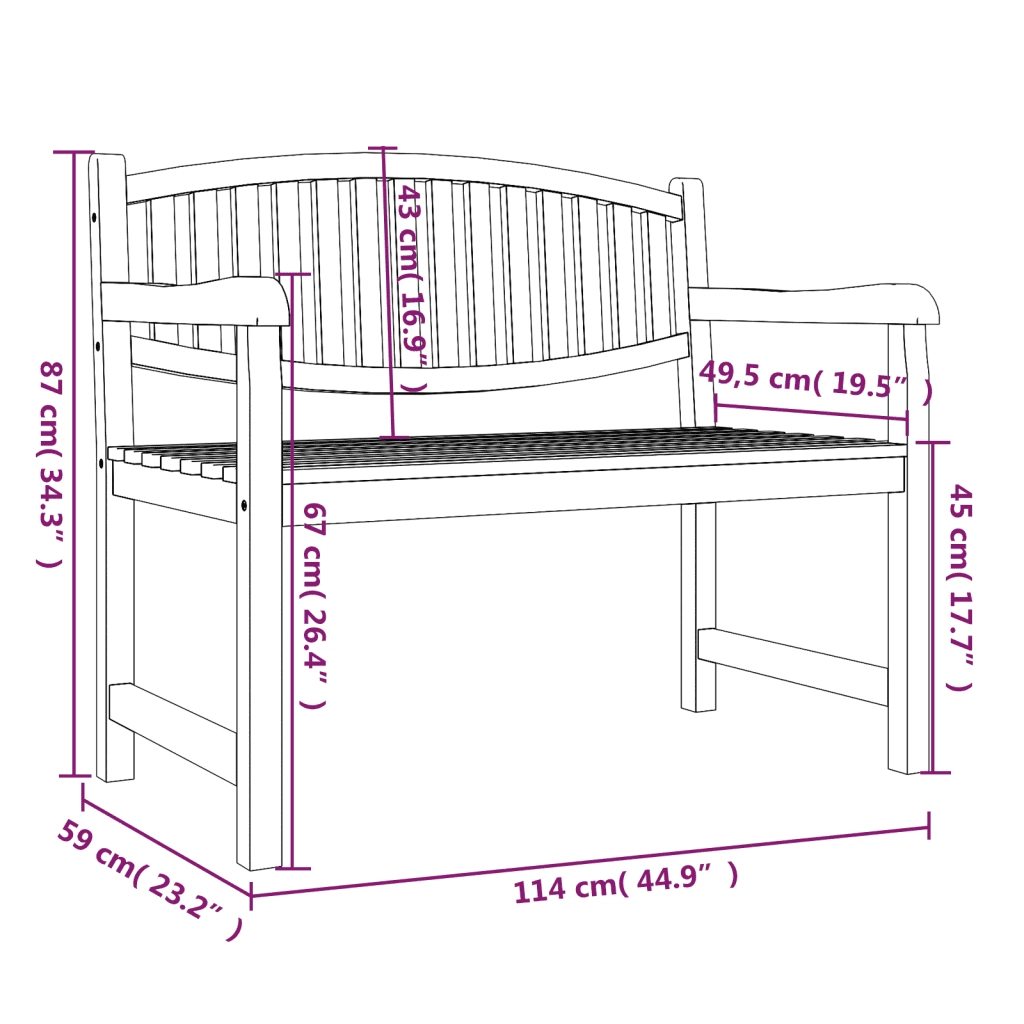 vidaXL Set da Pranzo per Giardino 3 pz in Legno Massello di Teak