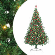 Albero di Natale Artificiale-Albero Natalizio con luci integrate Verde 180 cm 154608