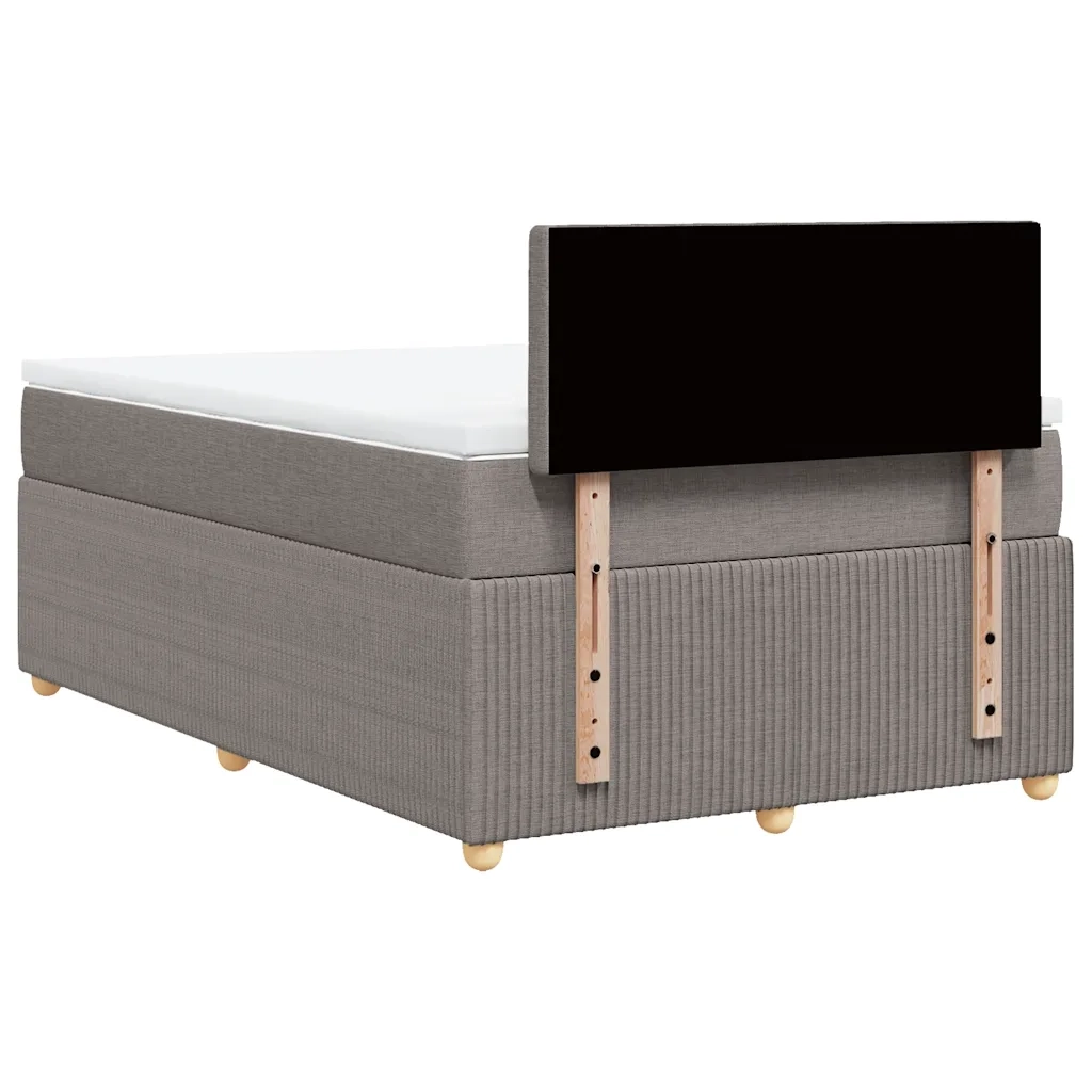 Giroletto a Molle con Materasso Tortora 120x200 cm in Tessuto 3289741