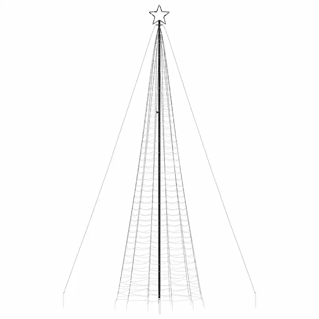 Albero di Natale a LED con Punte 1534 LED Bianco Caldo 500 cm 4016404
