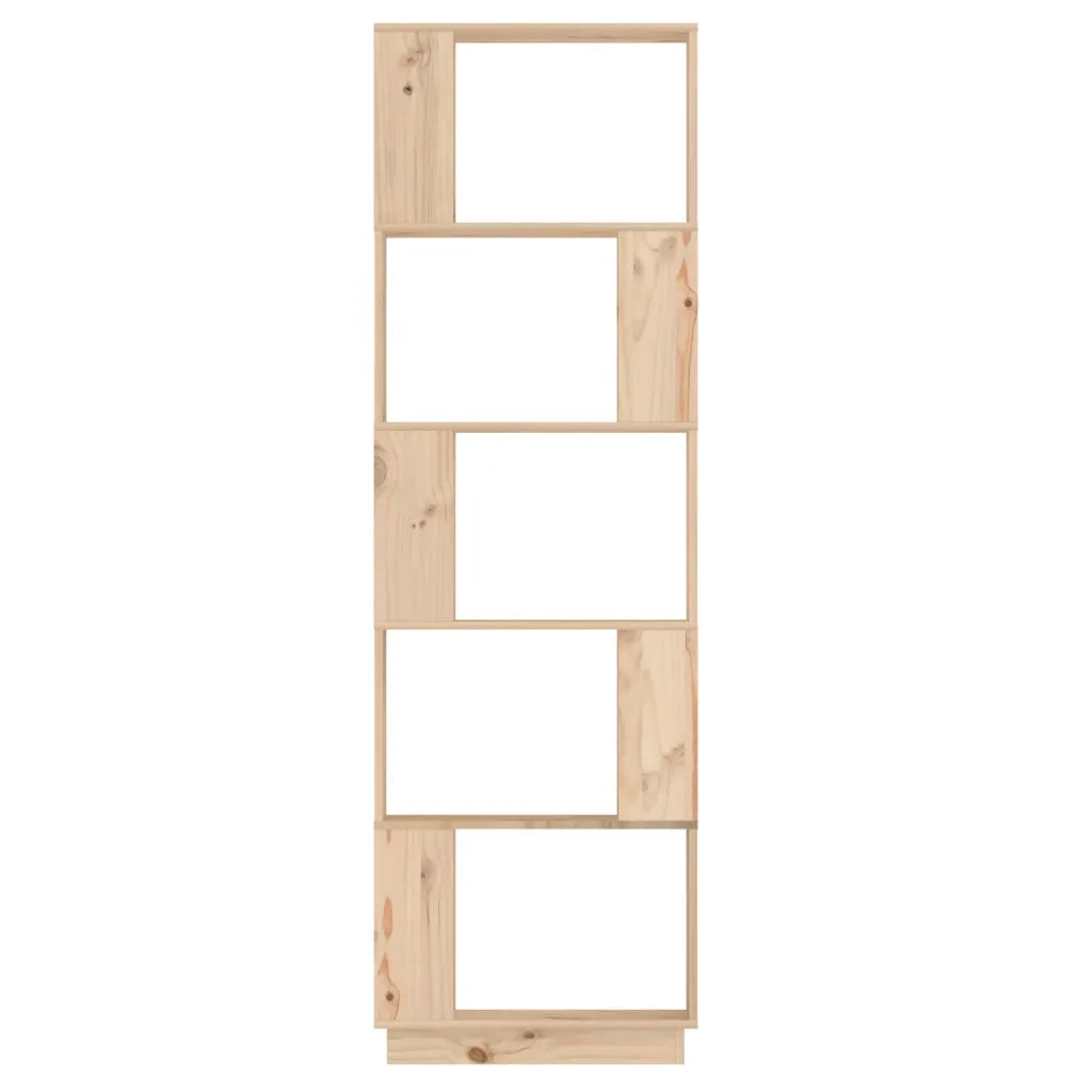 Libreria Divisorio-Scaffale per Libri-Mobile di Stoccaggio 51x25x163,5 cm Legno Massello di Pino