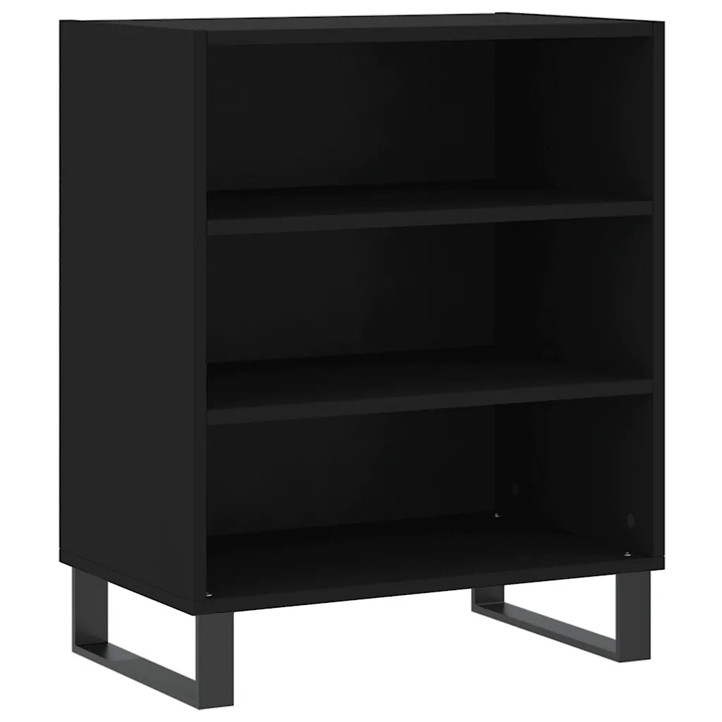 Credenza-Buffet-Armadio da cucina Nera 57x35x70 cm in Legno Multistrato 773258