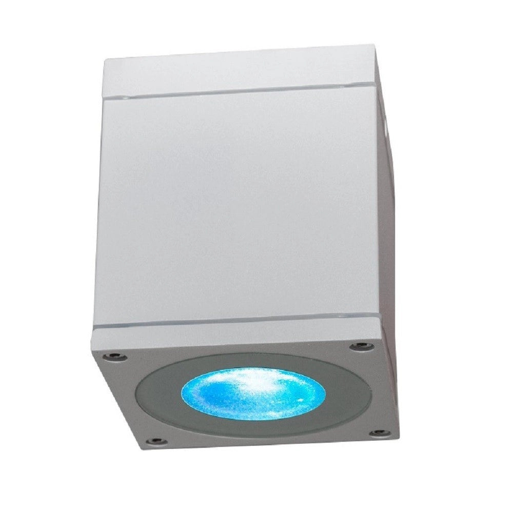 Trade Shop - Plafoniera Faretto Quadrato Soffitto Impermeabile Gu10 Vasca Box Doccia Bagno 230v - Bianco