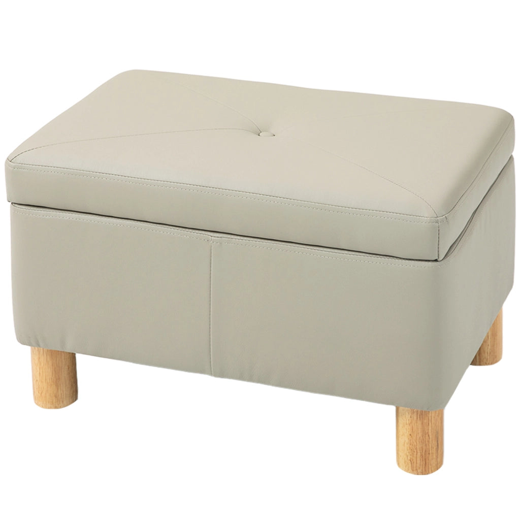 Poltrona con contenitore ¨C Zephmum ¨C Grigio chiaro 60x38x40 cm