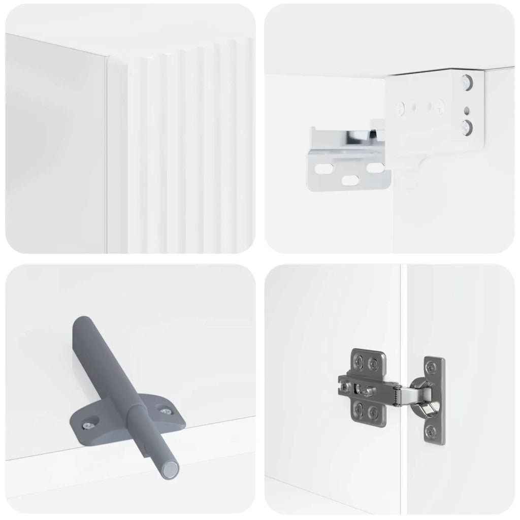Armadio da bagno a muro ARNHEM Bianco Lucido 30 x 31 x 59 cm 896589