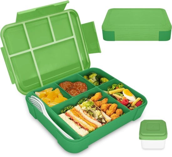 Scatola per bambini con cassetti, Bento Box per bambini, contenitore per pasti leggeri per bambini e ragazze, snackbox, ideale per la scuola, asilo e uscite