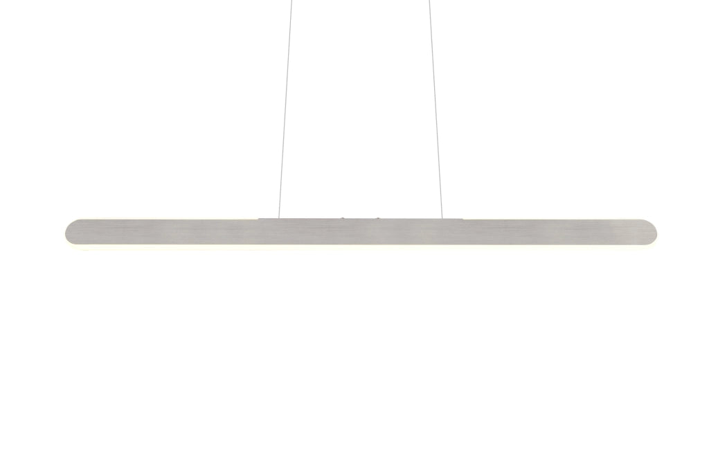 Lampada a sospensione LED a bi-emissione, metallo, alluminio, L 100 cm, Helios