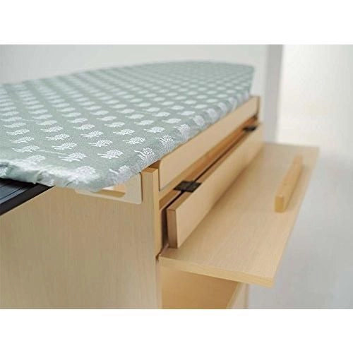 Foppapedretti 9900330710 Stiraemolla Mobile Asse da Stiro Ripiegabile con Ruote Piano 101x49 cm colore Bianco