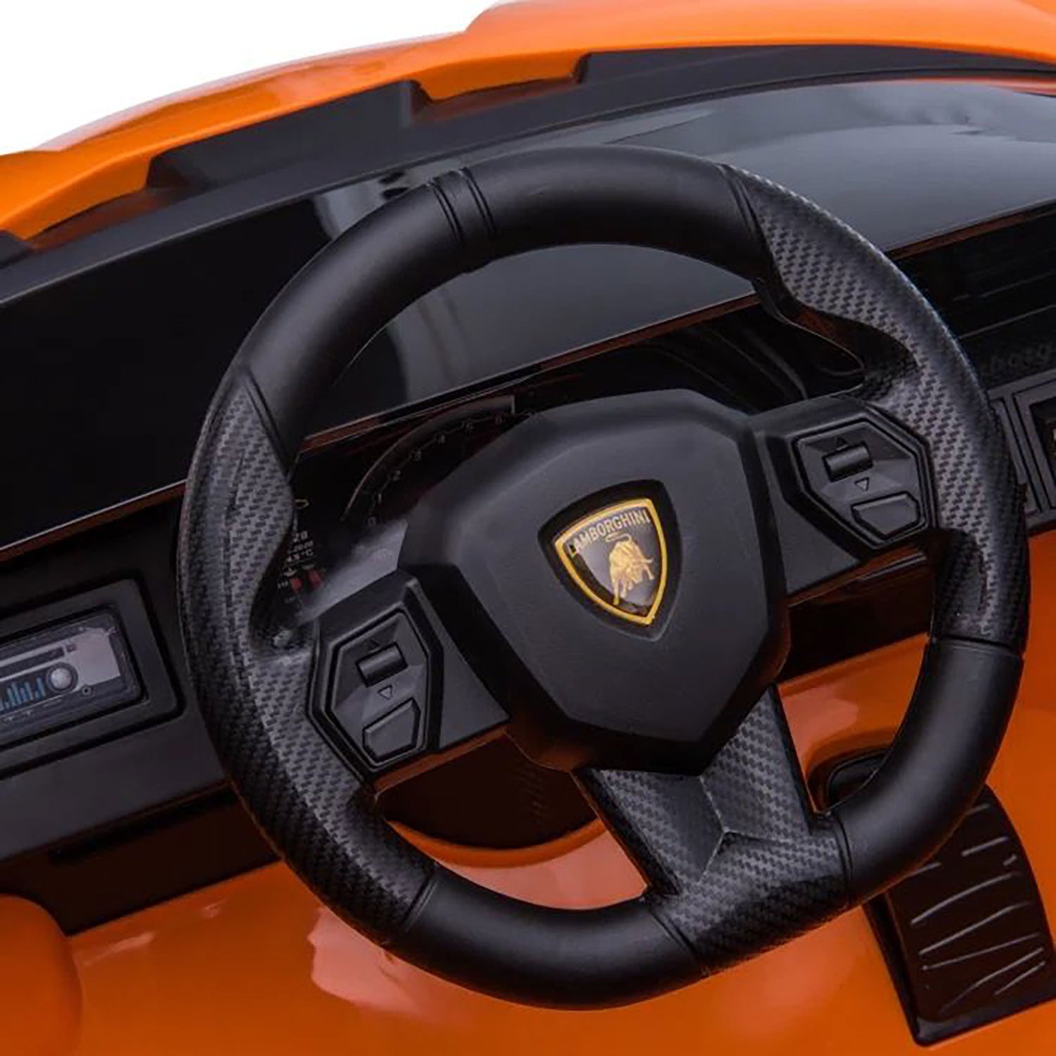 Macchina Elettrica per Bambini Licenza Ufficiale Lamborghini Sian 10,8V 5,4Ah Arancione