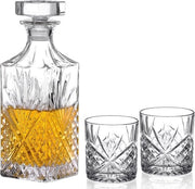 Set di Caraffe per Liquori Whisky Vodka - Dublin Crystal Collection da 3 pezzi