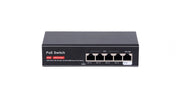SW4GE1GE-65W Switch PoE Gigabit 4 Porte + 1 Uplink 60W PoE+ 30W Watchdog