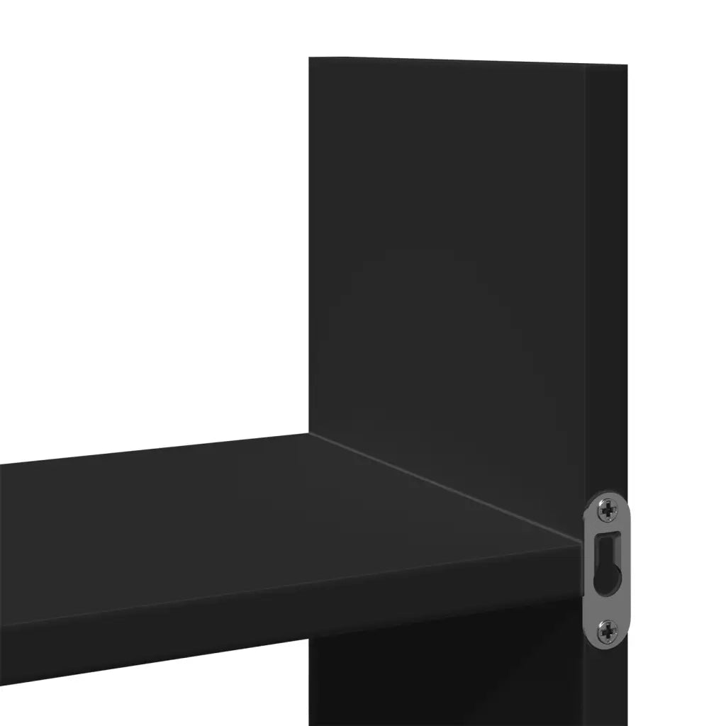 vidaXL Mobile a Parete 100x18x40 cm Nero in Legno Multistrato