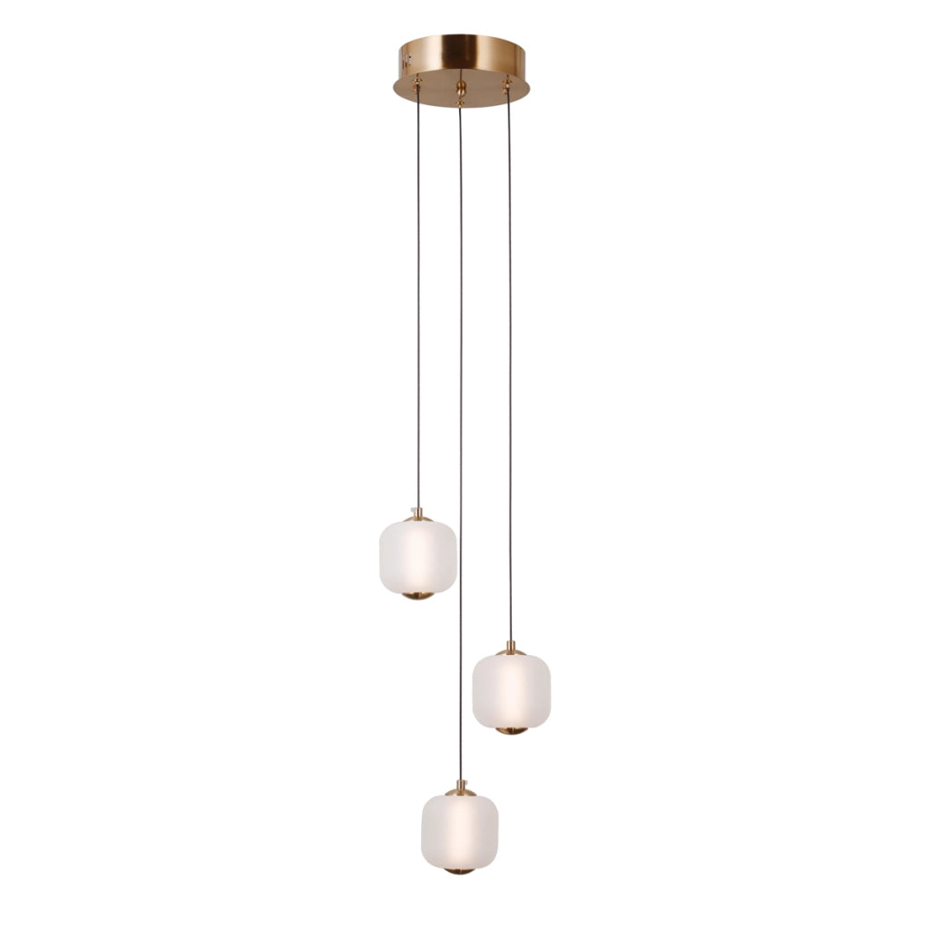 Lampada sospensione Italux GANTI LED 8W ottone Ø27