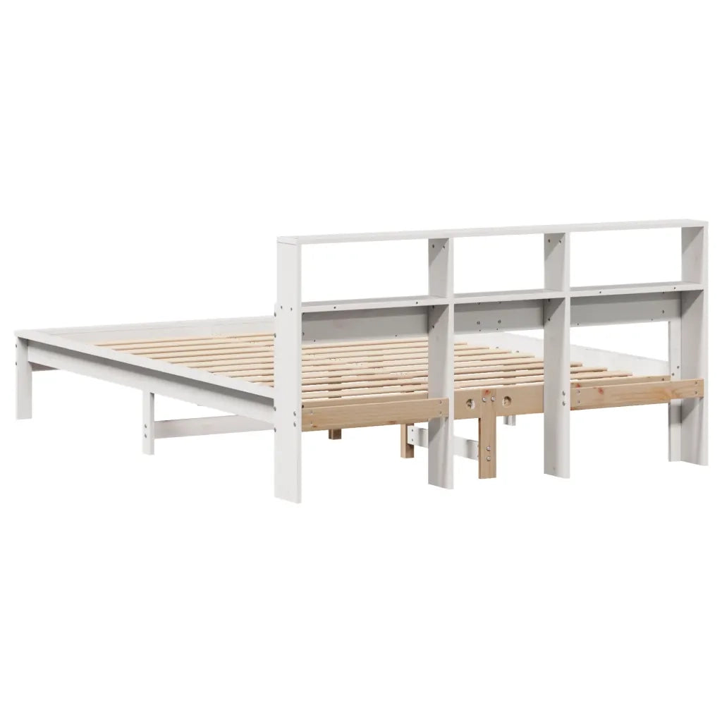 Letto senza Materasso Bianco 160x200 cm Legno Massello di Pino 3309732