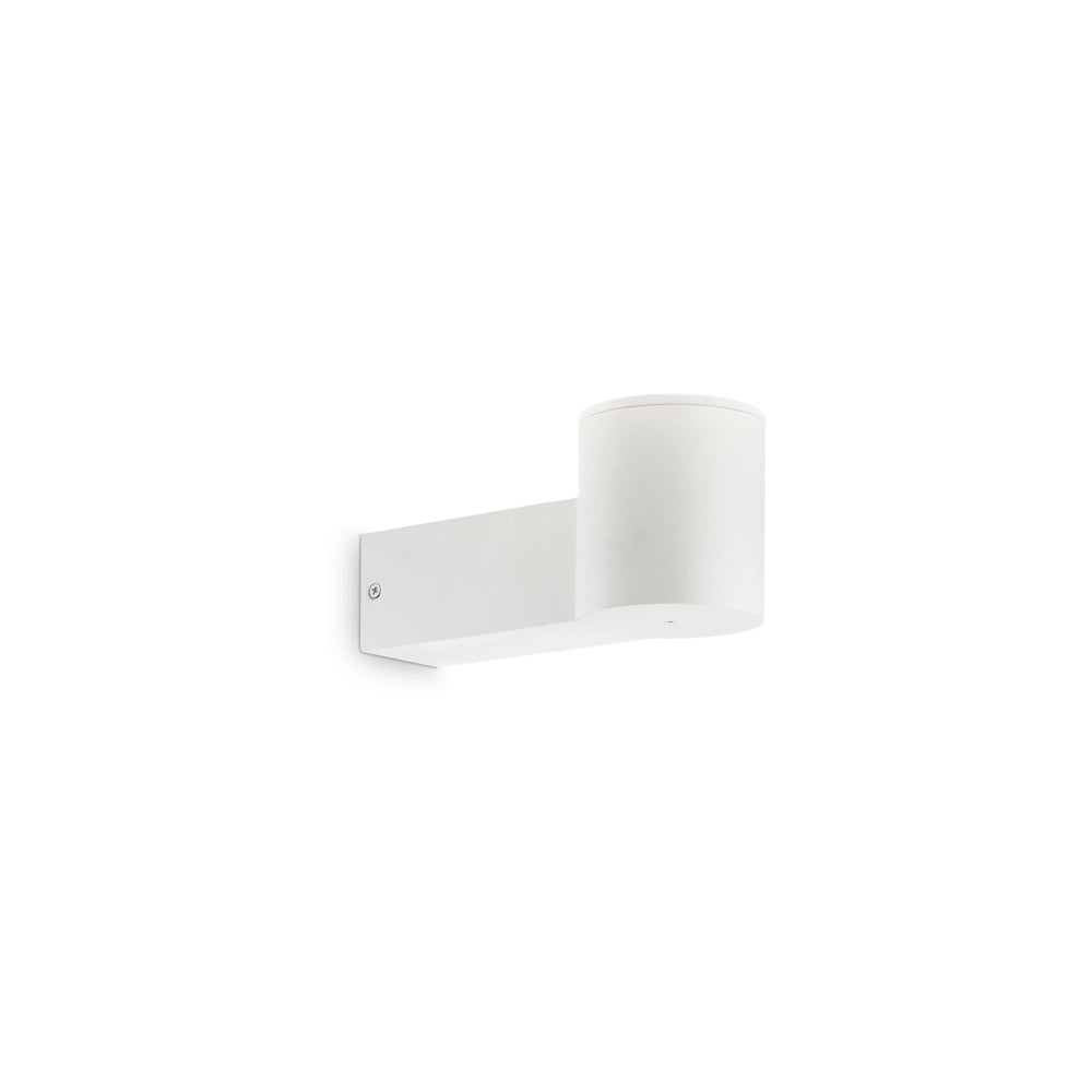 Applique Moderna Clio Alluminio Bianco 1 Luce E27