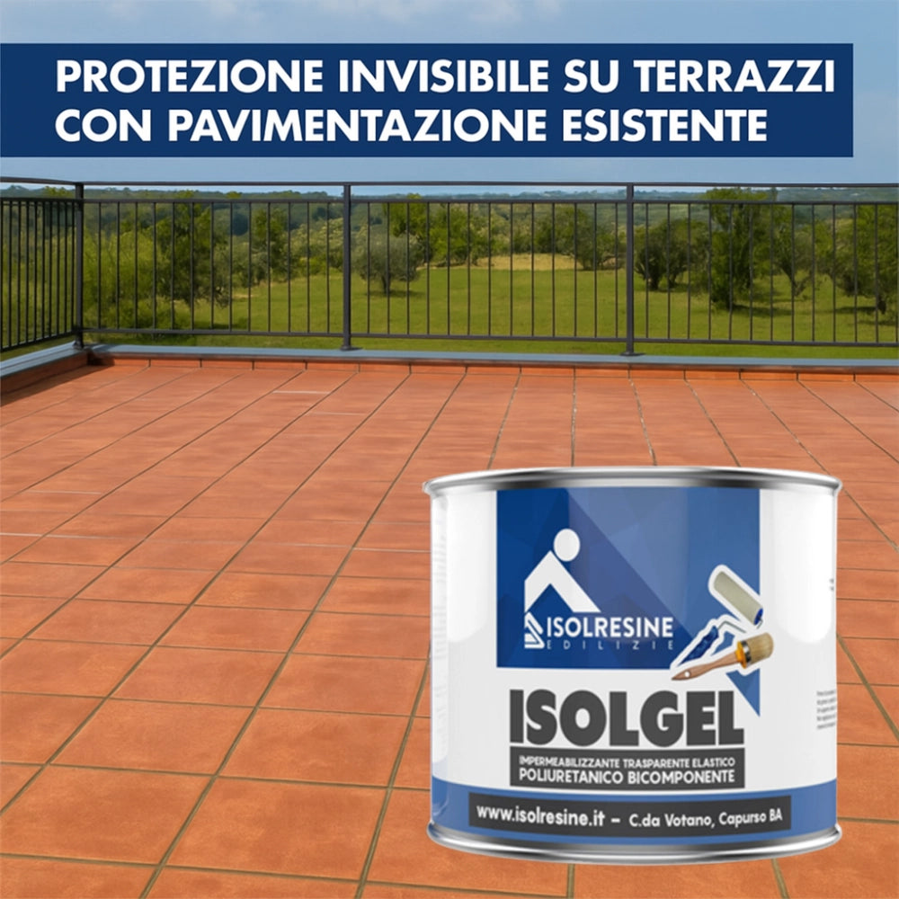 Rivestimento impermeabilizzante poliuretanico bicomponente isolgel a/b