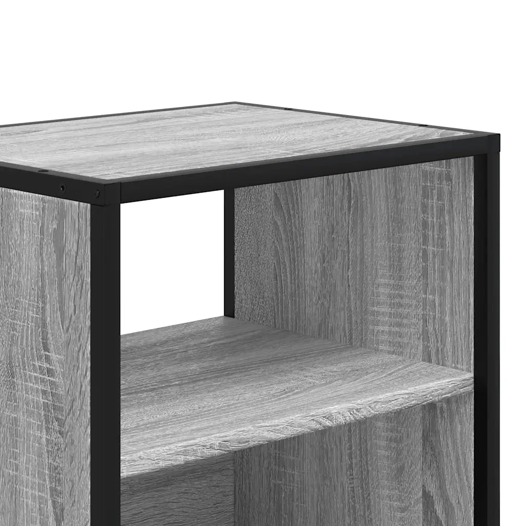 Comodino a Muro Grigio Sonoma 40x31x39,5 cm