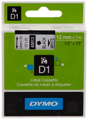 DYMO D1 etichette originali / stampa nera su bianco / 12 mm x 7 m / etichette autoadesive per etichettatrice LabelManager / 1 Pezzo