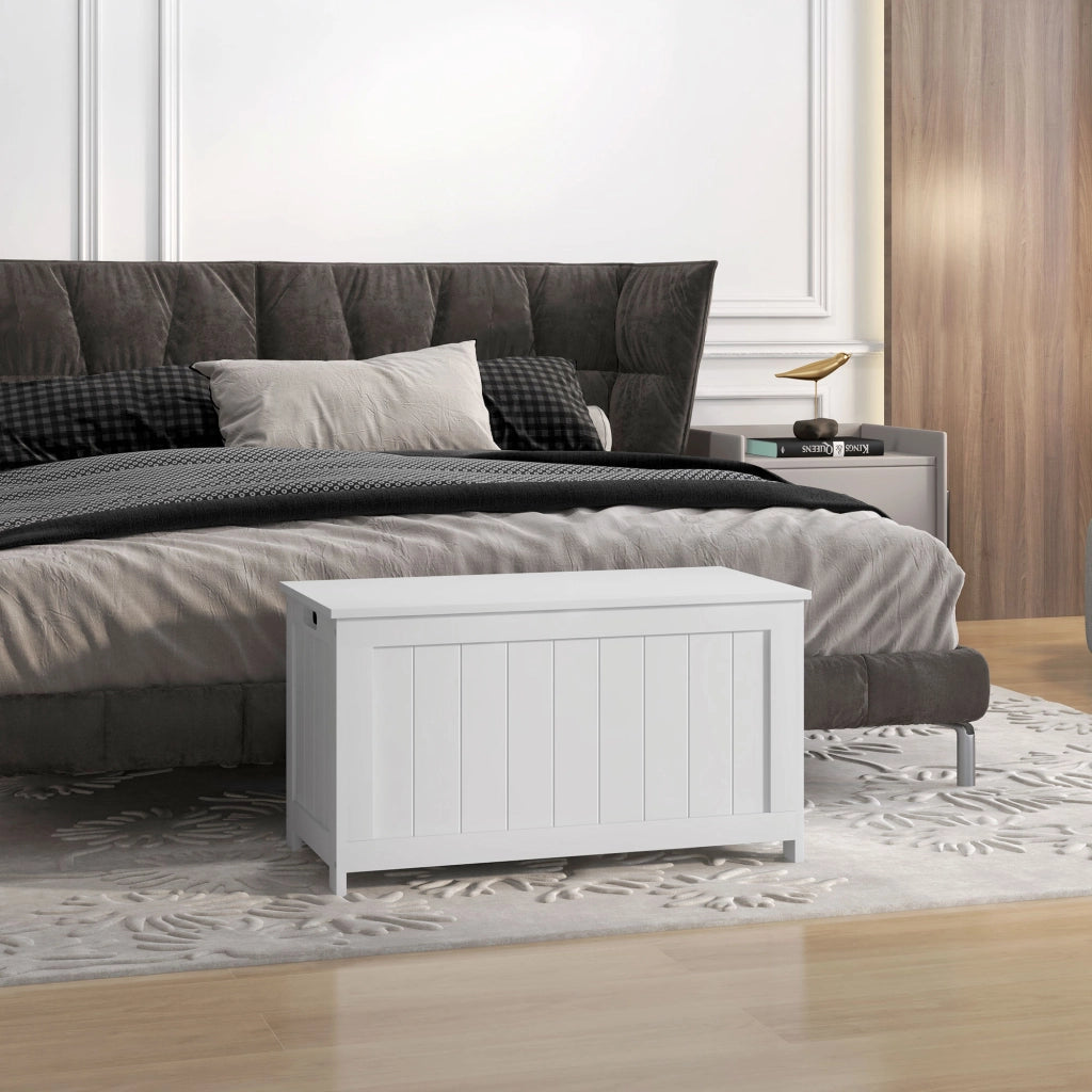 Cassettiera per giocattoli ¨C zephmum ¨C MDF, 81x40x46 cm, bianco