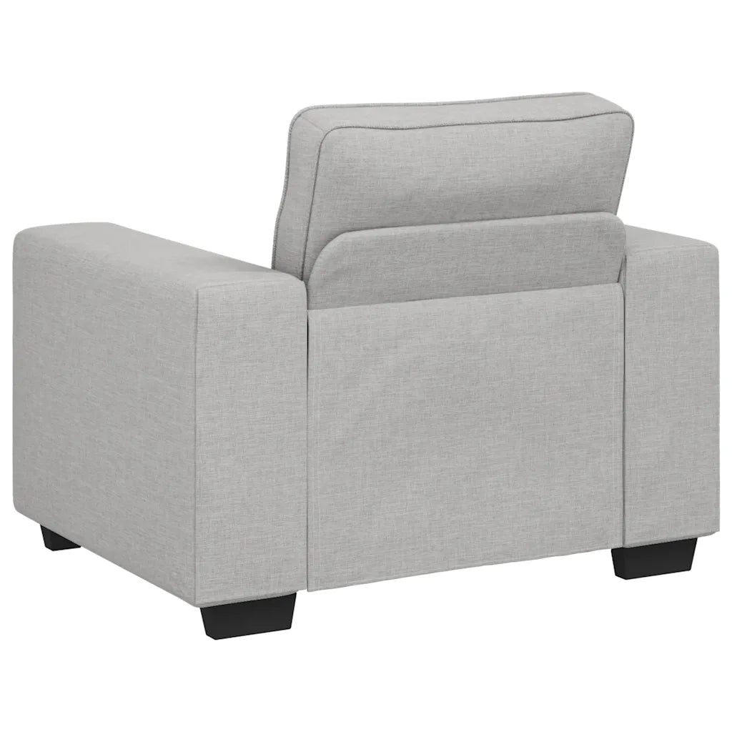 Divano Sedia-Poltrona-Sofa Relax Grigio Nuvola 55 cm in Tessuto 678279