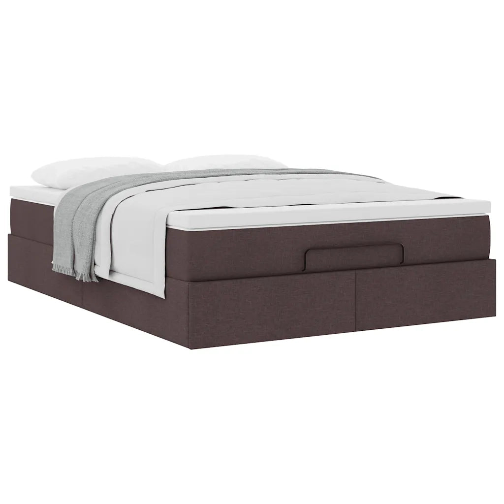 Struttura Letto Pouf con Materasso 140x190 cm in Tessuto 3311109