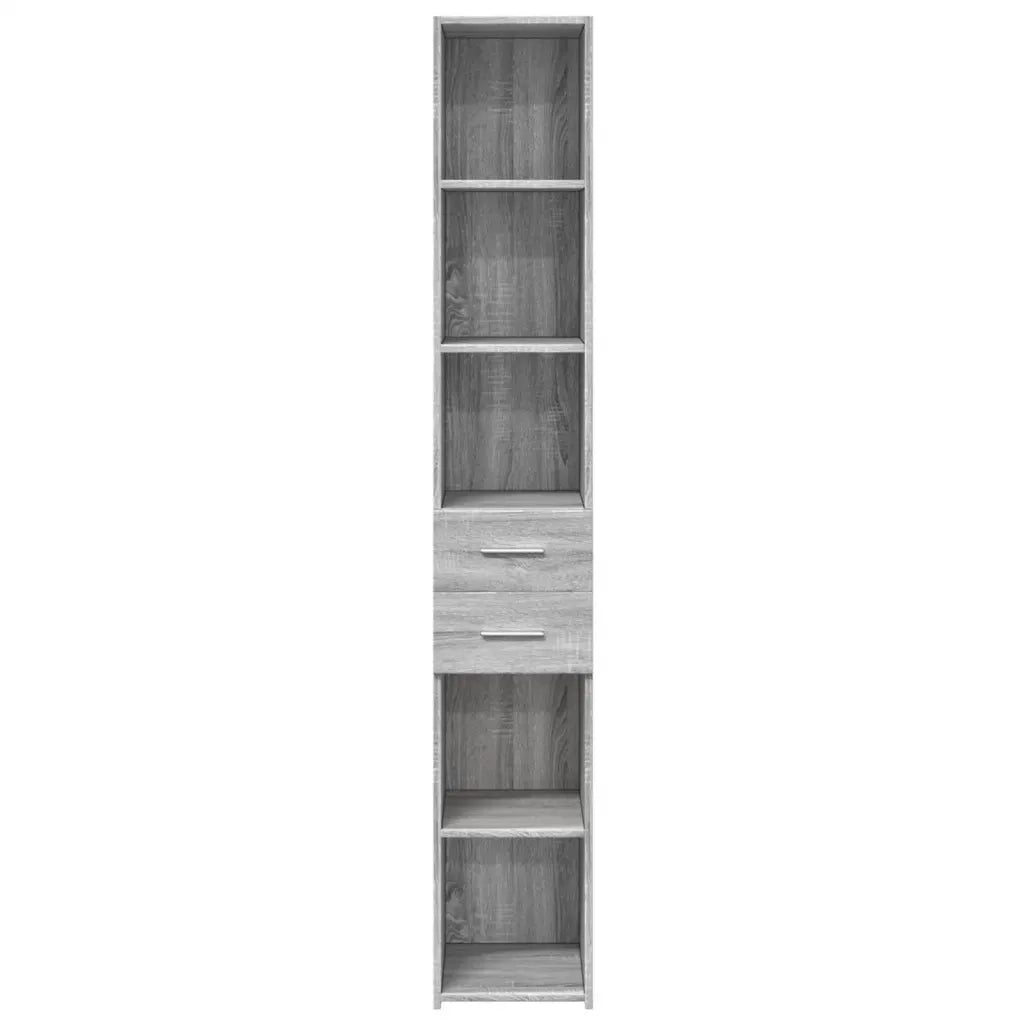 Credenza Grigio Sonoma 30x42,5x185 cm in Legno Multistrato 846241