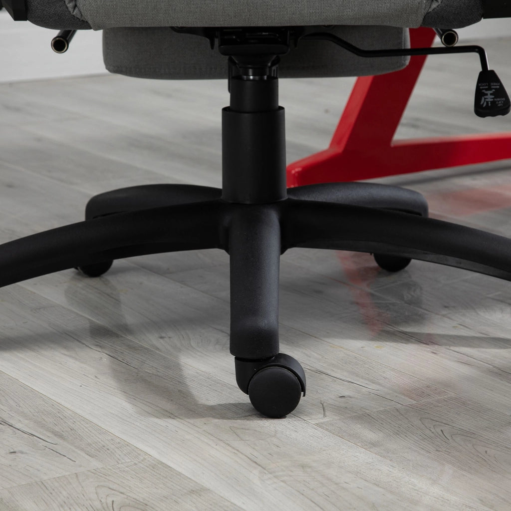 Sedia da Ufficio Ergonomica con Braccioli Regolabili ¨C MINIMAL ¨C Grigio, Schienale con Cuscino