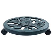 Carrelli Portavasi 6 pz Verdi 38 cm in Plastica 48228