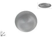 Sottopiatto Decorativo Natalizio Ondulato Silver 33 cm