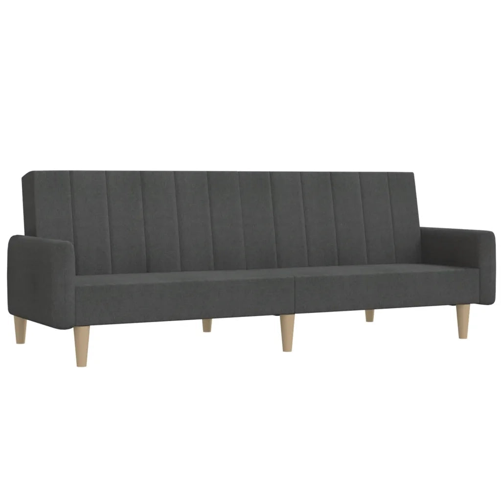 Divano Letto a 2 Posti-Sofa Letto 2 Posti-Daybed Grigio Scuro in Tessuto 370805
