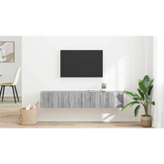 Mobile TV da parete 2 pz-Set di 2 Mobile TV a Muro-Credenza TV Grigio Sonoma 60 x 31 x 29.5 cm 139935