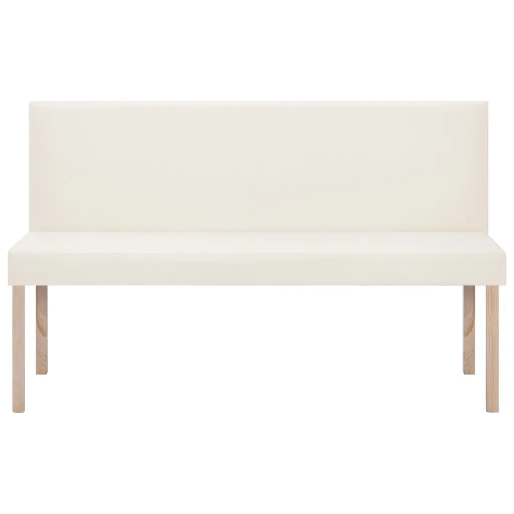 Panca 139,5 cm Crema in Similpelle 281330