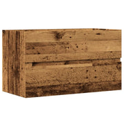 Mobile Pensile da Bagno | Armadio da bagno Legno Antico 80x38,5x45cm in Truciolato