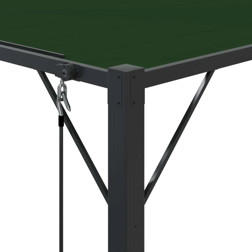 Gazebo con tetto ventilato Verde 3 x 3 x 2,14 m 42030524