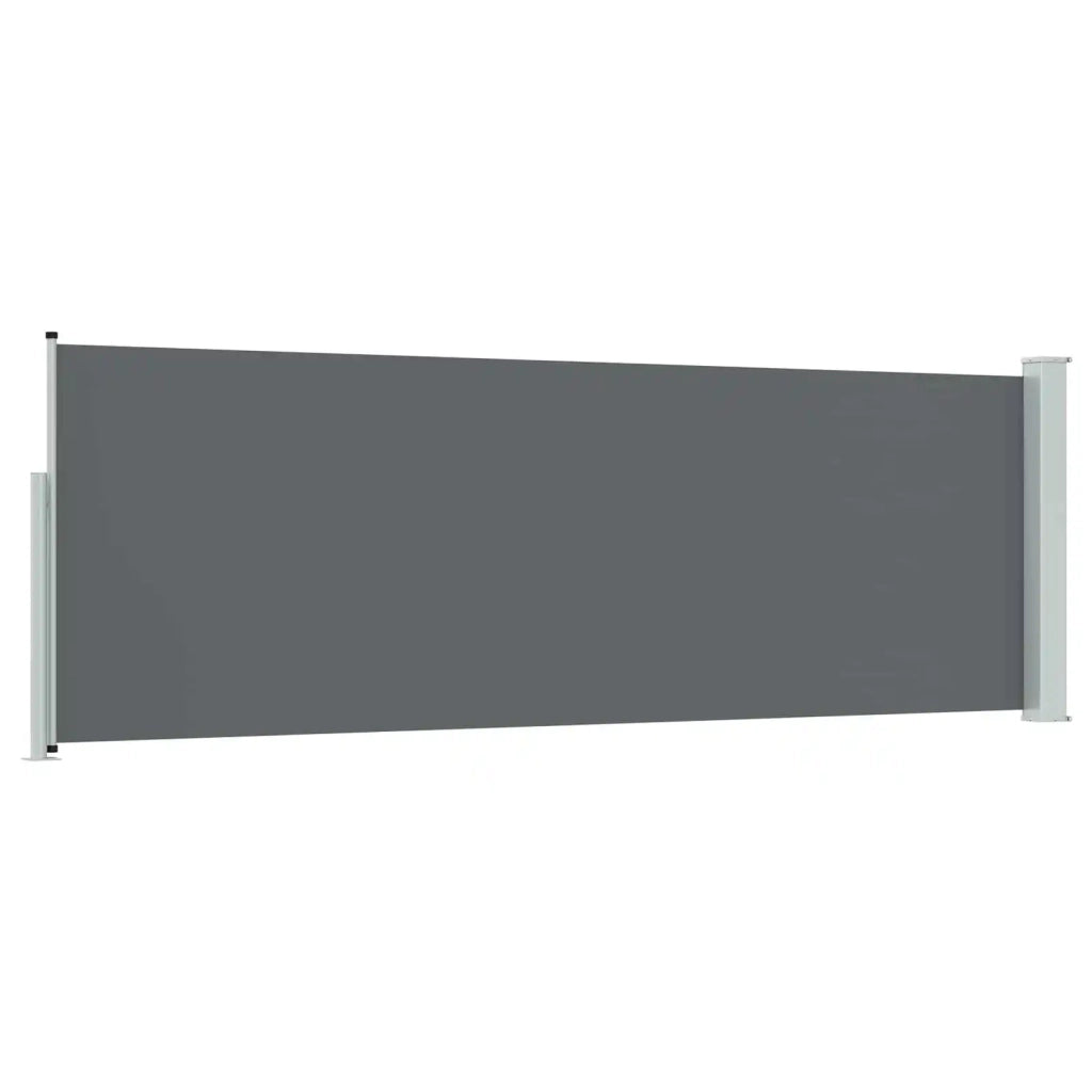 Tenda laterale retrattile-Tenda parasole per balcone Antracite 500 x 100 cm Poliestere