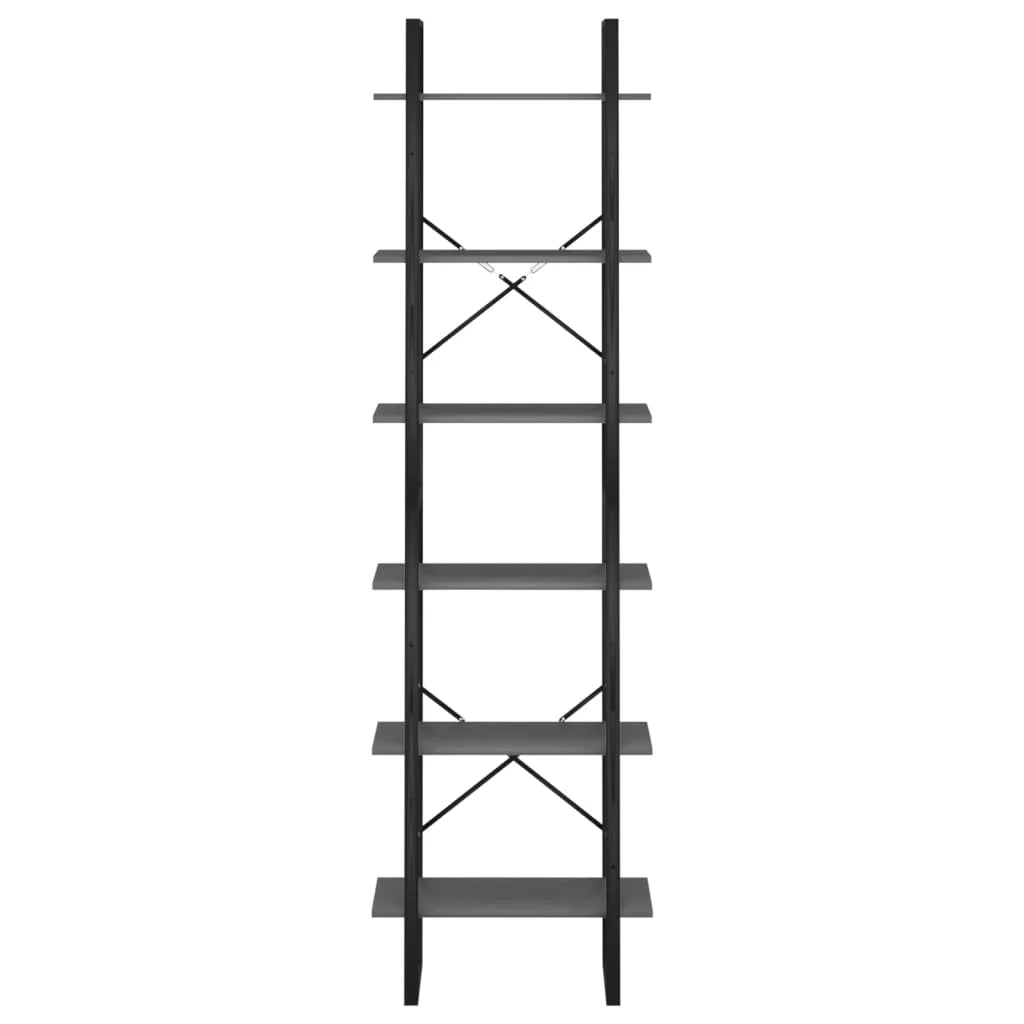 Set di 2 ripiani portaoggetti 60 x 30 x 210 cm in truciolato grigio 02_0000663