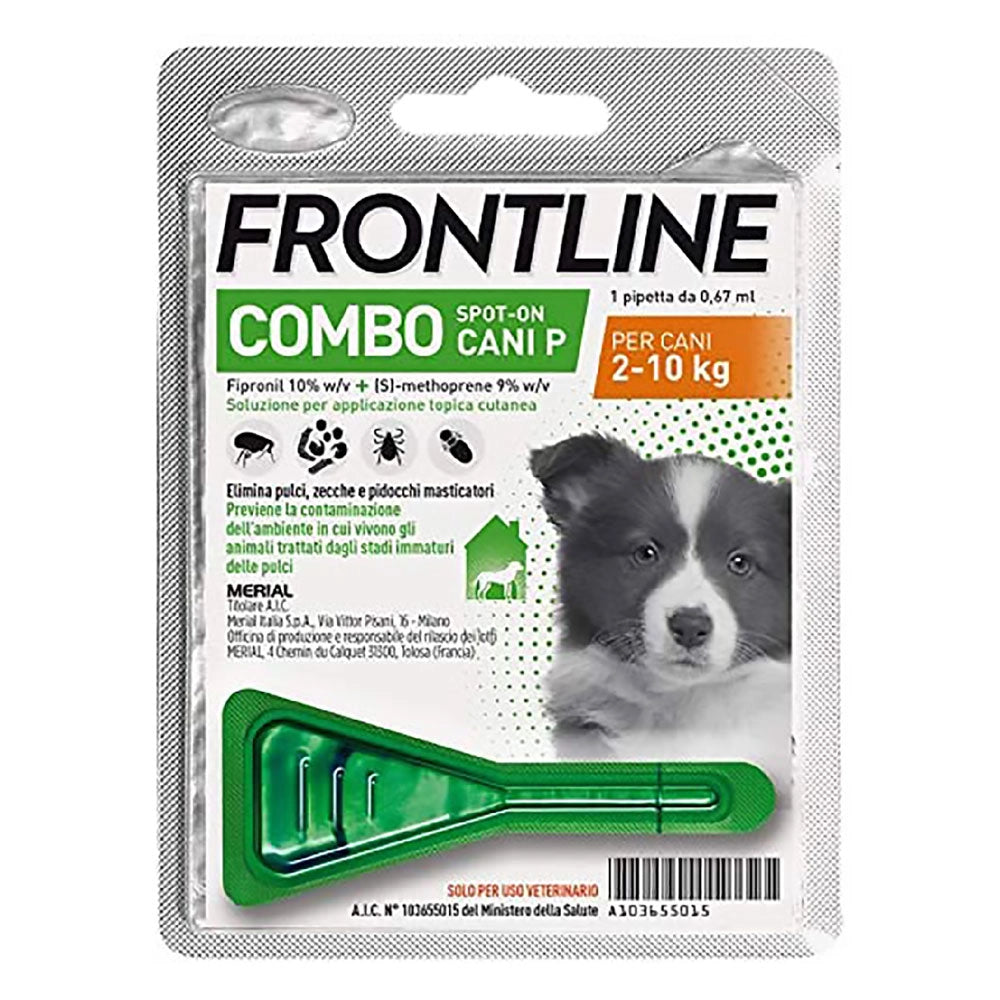 ANTIPARASSITARIO 'FRONTLINE COMBO' cuccioli cane - 1 pipetta ml 0,67  - FRONTLINE