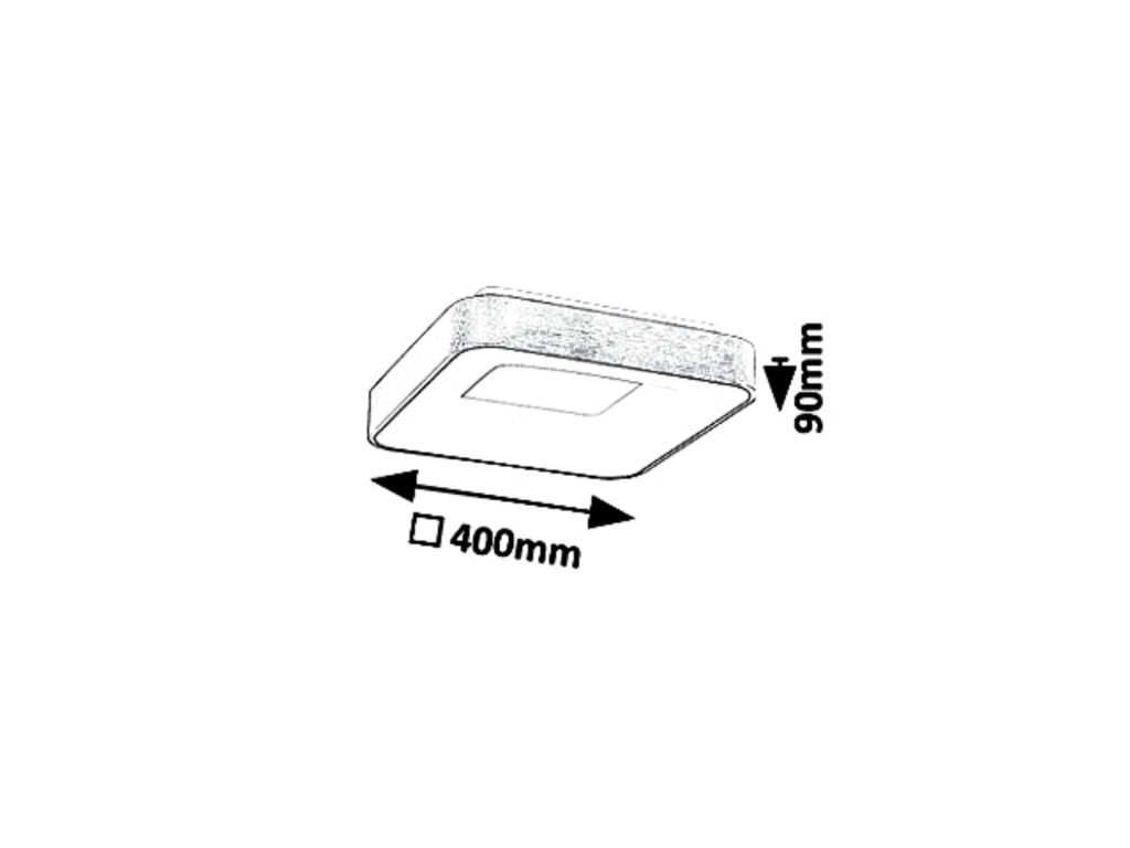 Plafoniera LED Rabalux Carmella 40cm 30W oro 4000K