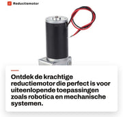 Motore riduttore alto ingombro - 12V motore di trasmissione - M8 motore a vite - doppia asse - funzionamento silenzioso - alta precisione - motore riduttore