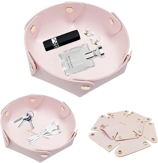 Set di 2 Scatole di Conservazione in Pelle Elegante - Design Moderno per Casa e Ufficio