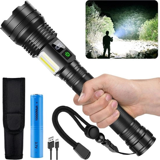 Lampada da tasca a batterie – Lampada da tasca a batterie – Lampada da tasca LED – Lampada da tasca portatile – Campeggio – Outdoor – Illuminazione di emergenza – Casa – Auto – Lavoro – Adulti – Illuminazione – Lampada da tasca